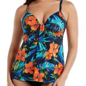 MiracleSuit Samoan Sunset Marina Tankini Swimsuit Top 10‎